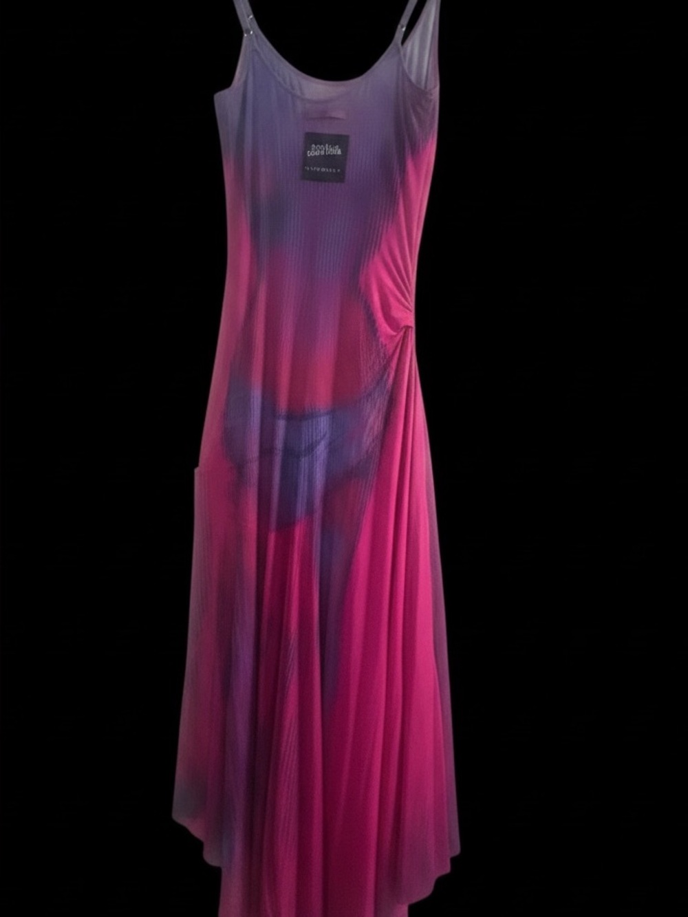 Jean Paul Gaultier Pink and Purple Ombre Maxi Slip Dress